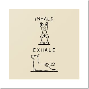 Inhale Exhale Basenji Posters and Art